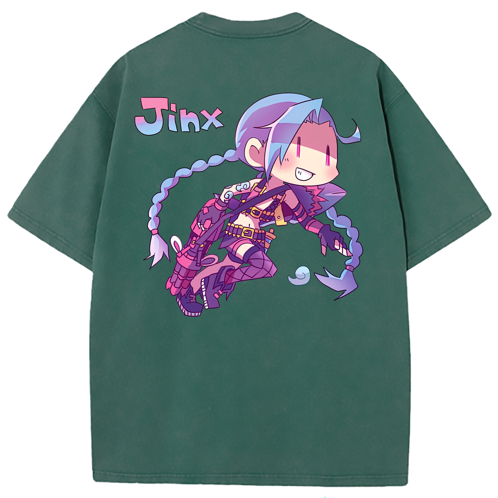 （画像用） リーグ・オブ・レジェンド League of Legends LOL 綿100% ヴィンテージ風 半袖Tシャツ（背面プリント）